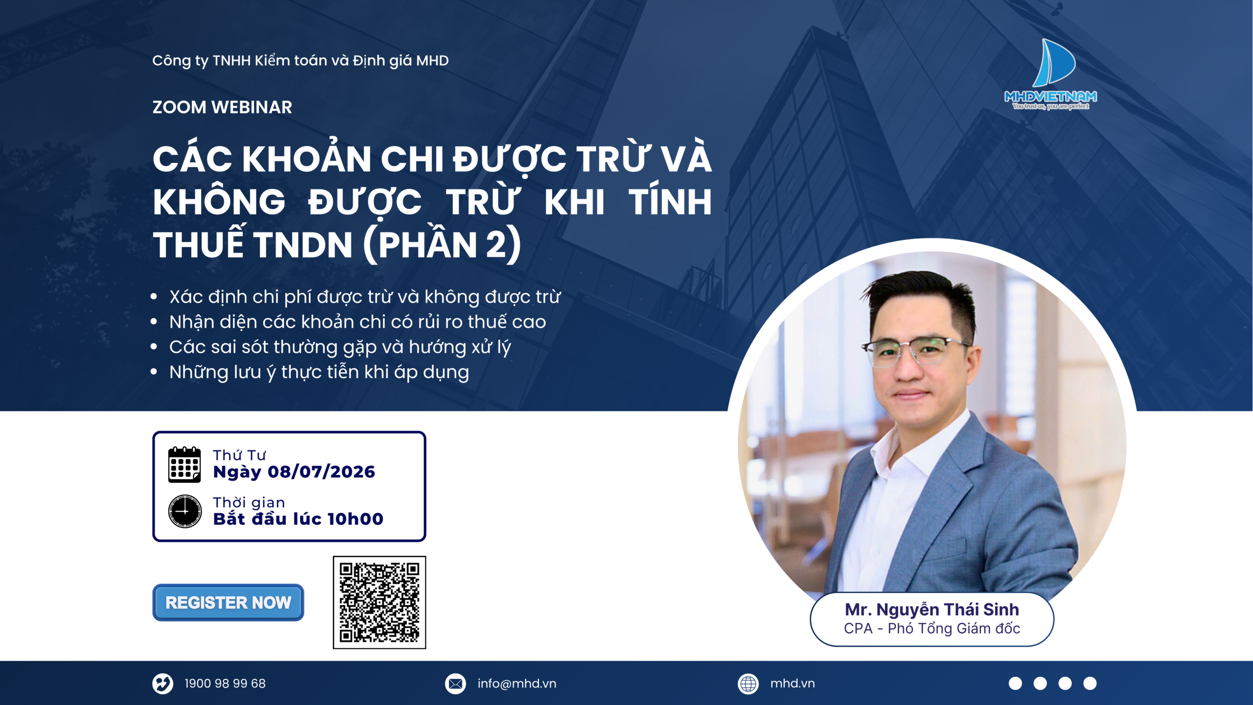 SERIES 18 TUẦN CHIA SẺ VÀ ĐỒNG HÀNH | CHỦ ĐỀ 02: Các khoản chi được trừ và không được trừ khi tính thuế TNDN (Phần 2)